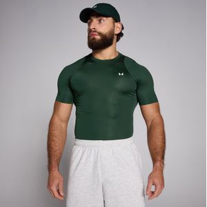 MP - Basislaag Trainingsshirt - Donkersmaragdgroen - Korte Mouwen - Heren