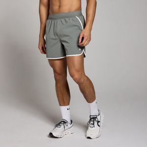 MP Tempo short met streepdetails en binnenbeenlengte van 13 cm voor heren - Steengrijs - XS