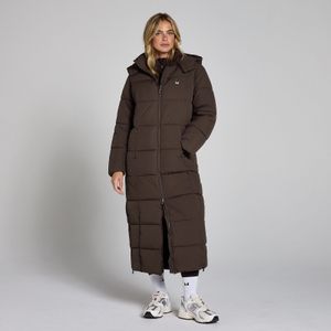 MP maxi gewatteerd pufferjack voor dames - Chocoladebruin - XS
