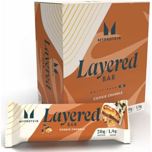 Eiwitreep met laagjes - 6 x 60g - Cookie Crumble