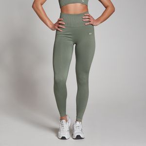 MP Tempo naadloze legging van ribstof voor dames - Mosgroen - XL