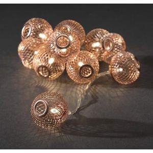 LED decoratieve lichtsnoer koperen bollen