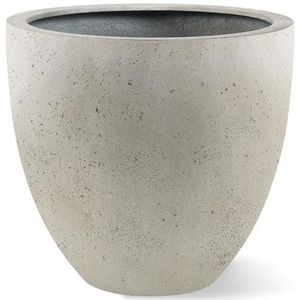 Grigio plantenbak Egg Pot S antiek wit betonlook