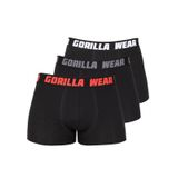 Gorilla Wear - Boxershorts - Zwart - Set van 3