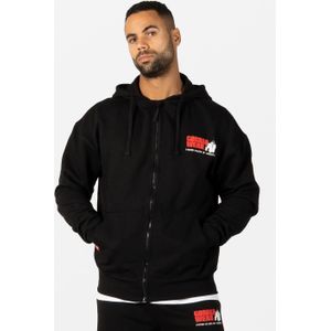 Classic Oversized Zipped Hoodie - Black - 3XL