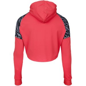 Zion Cropped Hoodie - Red