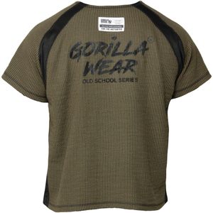 Augustine Old School Workout Top - Army Green - S/M