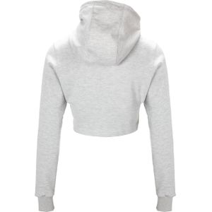 Pixley Crop Top Hoodie - Gray - XS