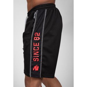 Functional Mesh Shorts - Black/Red-S/M