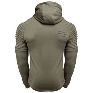 Delta Zipped Hoodie - Army Green