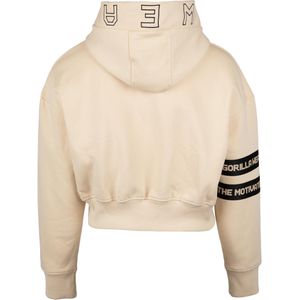 Tracey Cropped Hoodie - Beige - XS