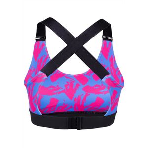 Colby Sports Bra - Blue/Pink - S