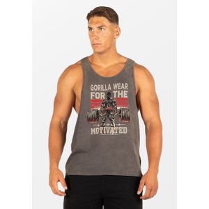 Gorilla Wear - Churchill Stringer - Verwassen Grijs - Oversized Fit