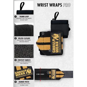 Wrist Wraps PRO - Gray/Black