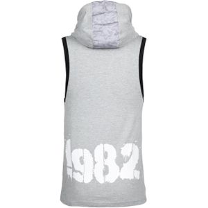 Loretto Hooded Tank Top - Gray Melange - XL