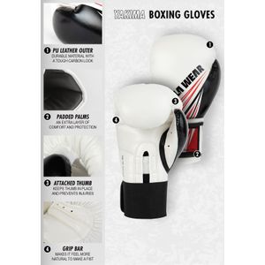 Yakima Boxing Gloves - White