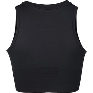 Olivia Seamless Crop Top - Black