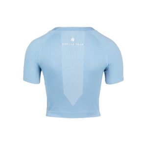 Selah Seamless Crop Top - Light Blue