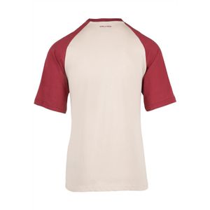 Logan Oversized T-Shirt - Beige/Red