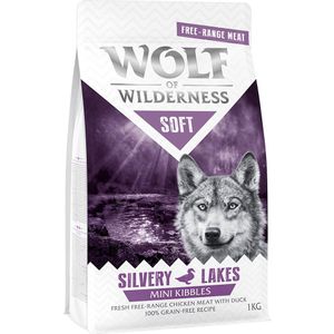 5x1kg Mini ""Soft Silvery Lakes"" Scharrelkip & Eend Wolf of Wilderness Hondenvoer