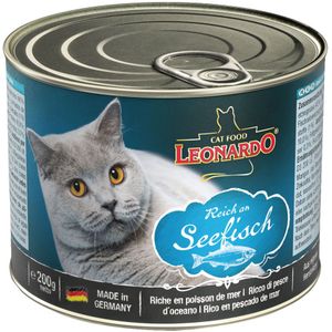 6x200g All Meat Rijk aan Zeevis Leonardo Kattenvoer