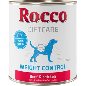 Rocco Diet Care Weight Control Rund & Kip 800 g Hondenvoer  6 x 800 g