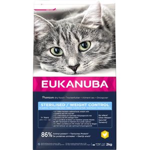 2kg Sterilised/Weight Control Adult Eukanuba Kattenvoer