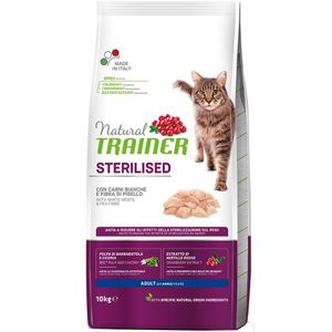 10 kg Sterilised Salmon Natural Trainer Droog kattenvoer