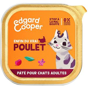 85g Edgard & Cooper Adult Graanvrije Kip Paté - Paté pour chat