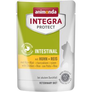 24x 85g animonda Integra Protect Adult Intestinal Kip & rijst natvoer voor katten