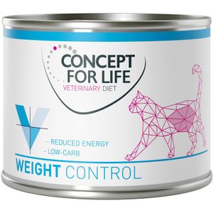 6x200g Veterinary Diet Weight Control Concept for Life VET Kattenvoer