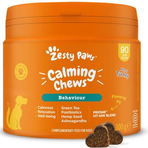 Zesty Paws Calming Chews Kalkoen 90 kauwtabletten aanvullend voer voor honden