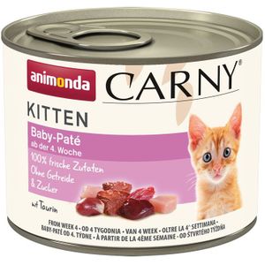 12 x 200 g Carny Kitten Baby-Paté animonda Kattenvoer
