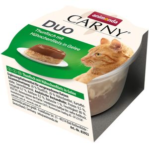 Animonda Carny Adult Duo 24 x 70 g Kattenvoer - Tonijn & Kipfilet in gelei