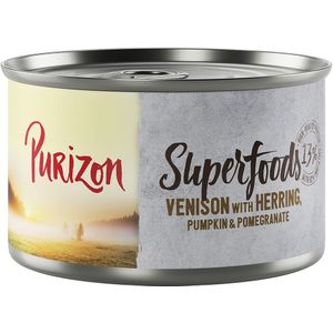 Voordeelpakket Purizon Adult 24 x 300 g voor een speciale prijs! - Superfoods Wild met Haring, Pompoen en Granaatappel 140g