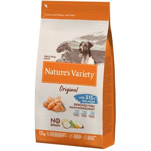 Nature's Variety Original No Grain Mini Adult Zalm Hondenvoer - 1,5 kg