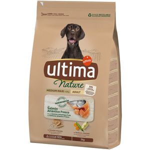 3kg Ultima Nature Medium / Maxi Lachs Hundefutter trocken