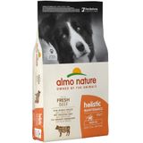 11 kg  1 kg gratis! 12 kg Almo Nature hondenvoer - Adult Rund & Rijst Medium