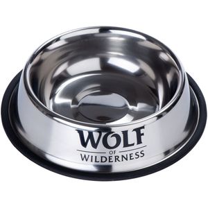 - 850 ml, Ø 23 cm - Wolf of Wilderness Antislip RVS Voerbak Voor Honden