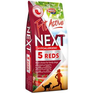 15 kg FitActive Next Hypoallergenic Adult Five Reds hondenvoer droog