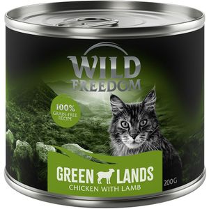 6x200g Adult Green Lands Lam & Kip Wild Freedom Kattenvoer