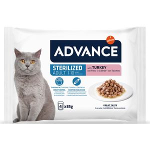 Advance Feline Sterilized Kalkoen Kattenvoer - 52 x 85 g
