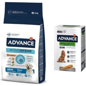 Advance Dog M/L  Advance Dental Snack gratis Maxi Adult 14kg