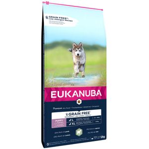 12kg Eukanuba Grain Free Puppy Large Breed Lam droogvoer voor honden