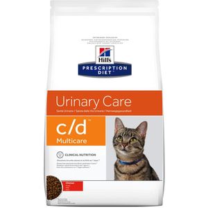 1,5kg C/D Urinary Multicare met Kip Hill's Prescription Diet Kattenvoer