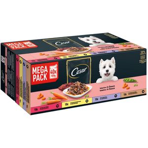 40x100g Maaltijdzakjes in Saus Cesar Hondenvoer