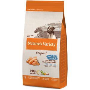Nature's Variety Original No Grain Mini Adult Zalm Hondenvoer - 7 kg