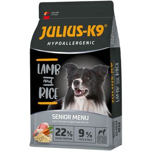 12 kg JULIUS-K9 High Premium Senior Light Hypoallergenic Lam hondenvoer droog