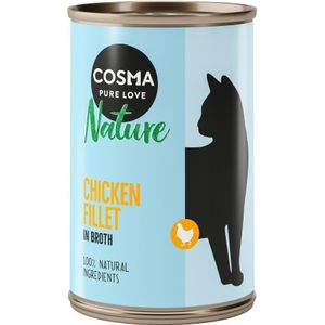 24x140g Kipfilet Cosma Nature Kattenvoer nat