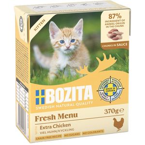 Bozita Tetra stukjes in Saus 6 x 370 g Kattenvoer - Met Kip voor Kittens